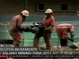 Discuten en Colombia incremento del salario mínimo para 2011