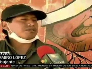 Intento por rescatar arte mural en Bolivia