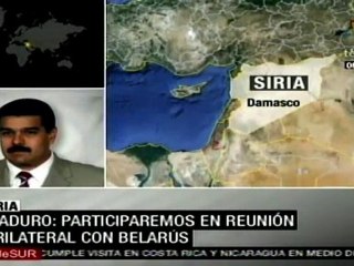 Nicolás Maduro llega a Damasco para sostener reunión trila