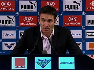 Conférence de presse après Bordeaux-Valenciennes