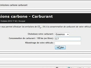 Emissions carbone carburant