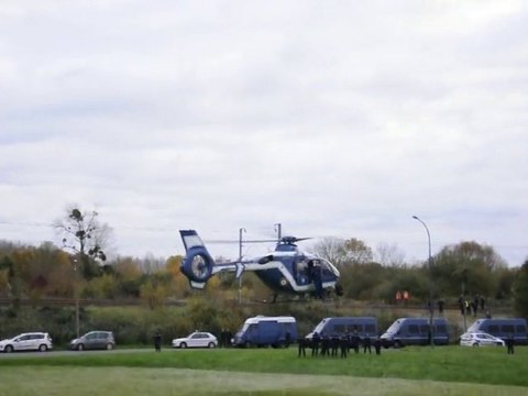 Train de déchets nucléaires à Caen le 5 novembre 2010