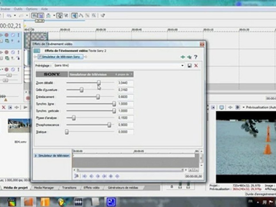 tutorial sony  vegas spécial slalom