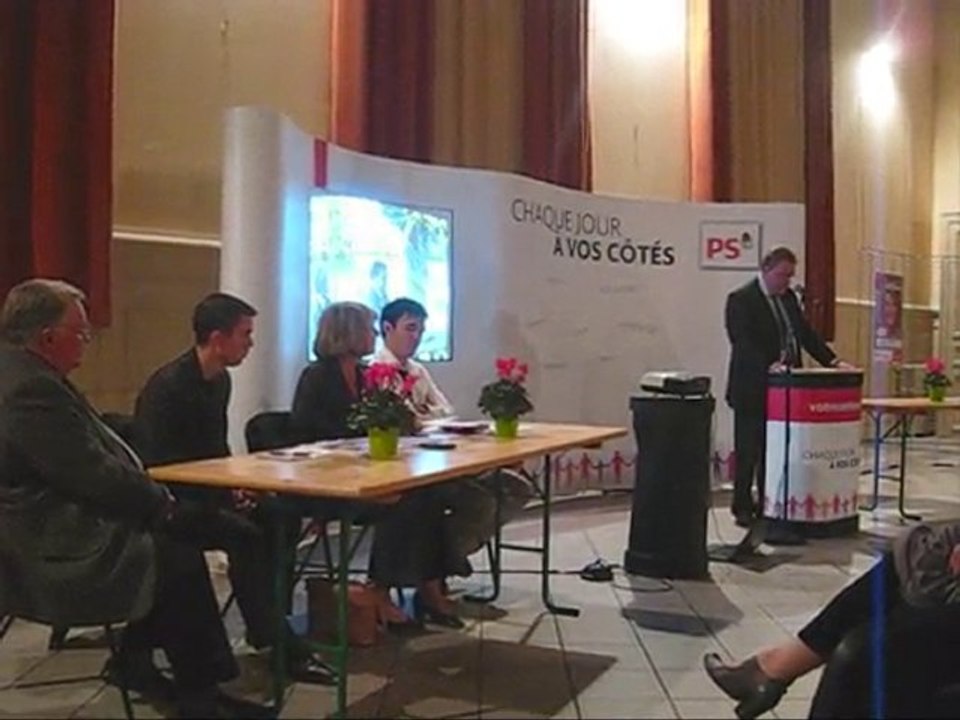 Cantonales 2011, allocution de Vincent EBLÉ