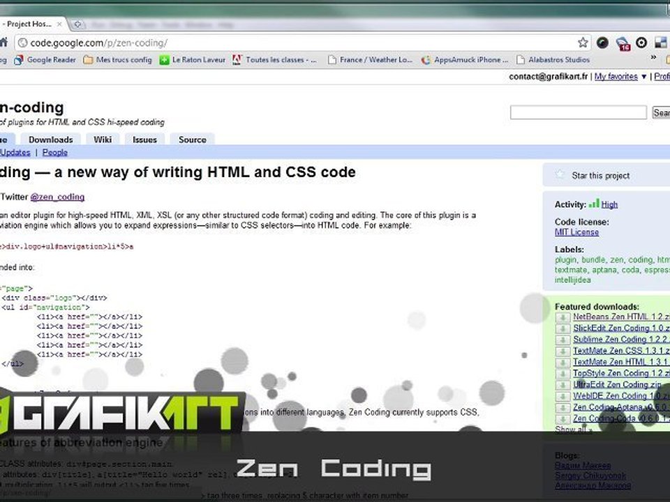 Développer plus rapidement avec le ZenCoding