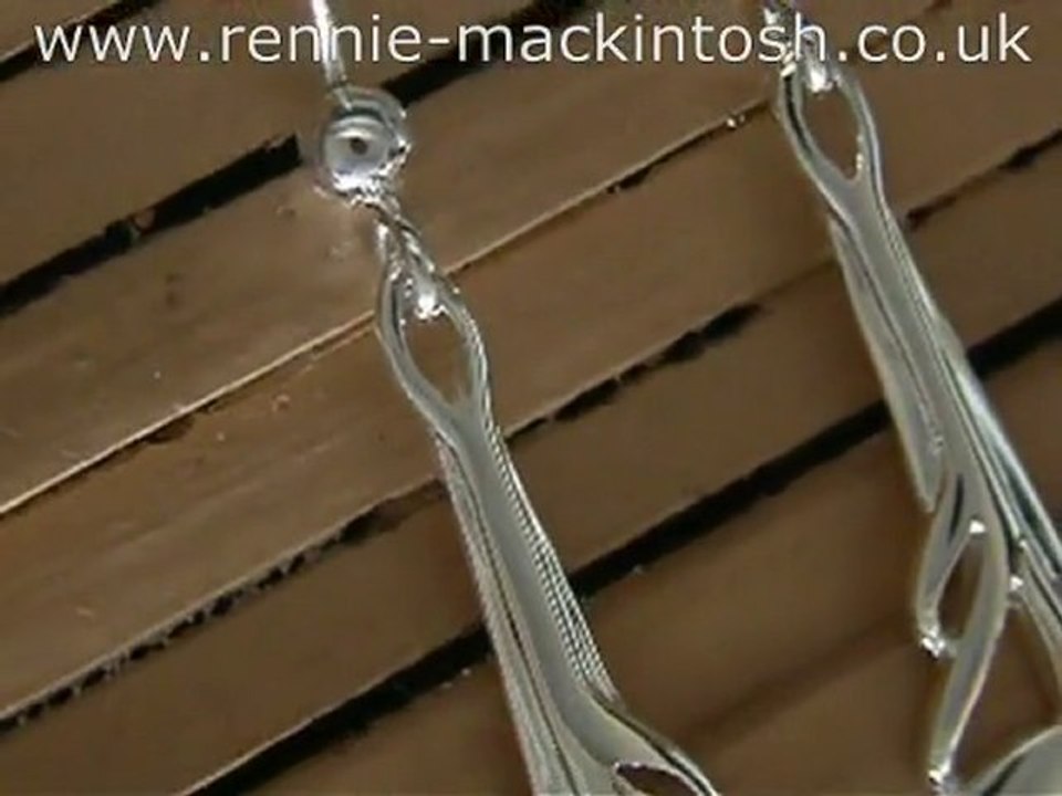 Charles Rennie Mackintosh silver earrings DWK600