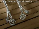 Charles Rennie Mackintosh silver earrings DWK910