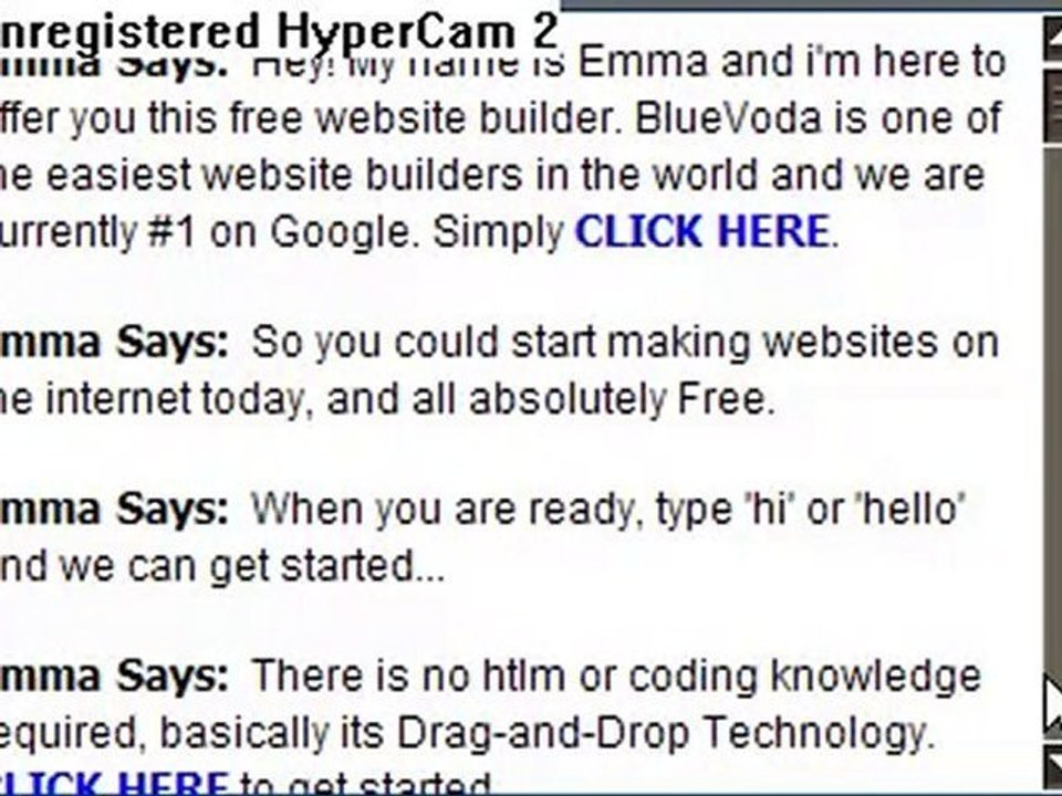 Meet Emma the annoying advertiser