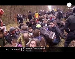 German police clash with anti-nuclear activists - no comment
