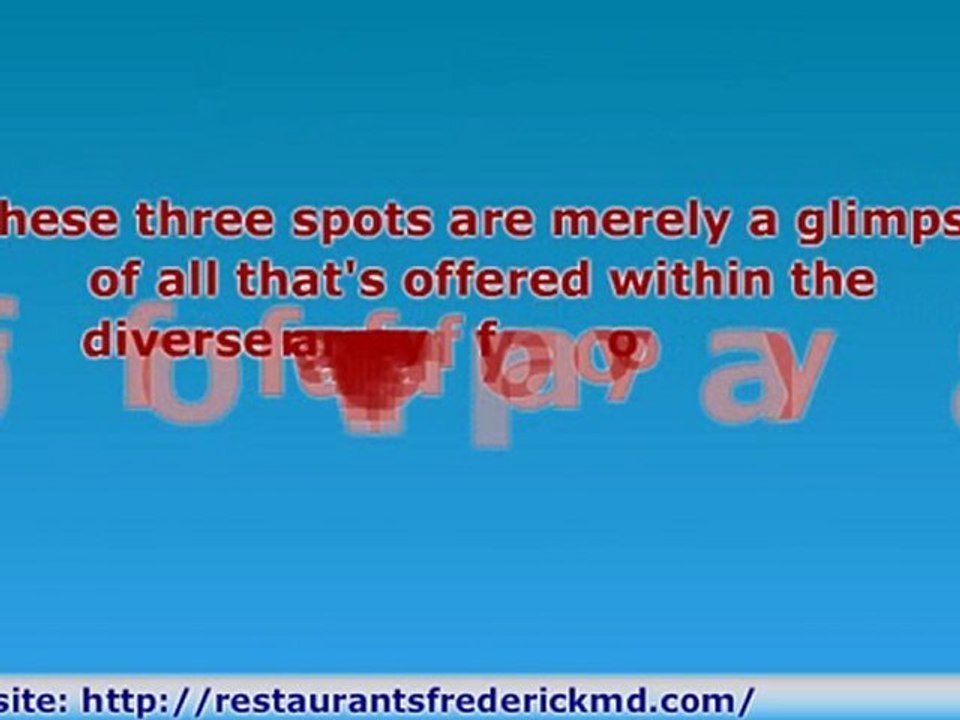 Restaurants In Downtown Frederick