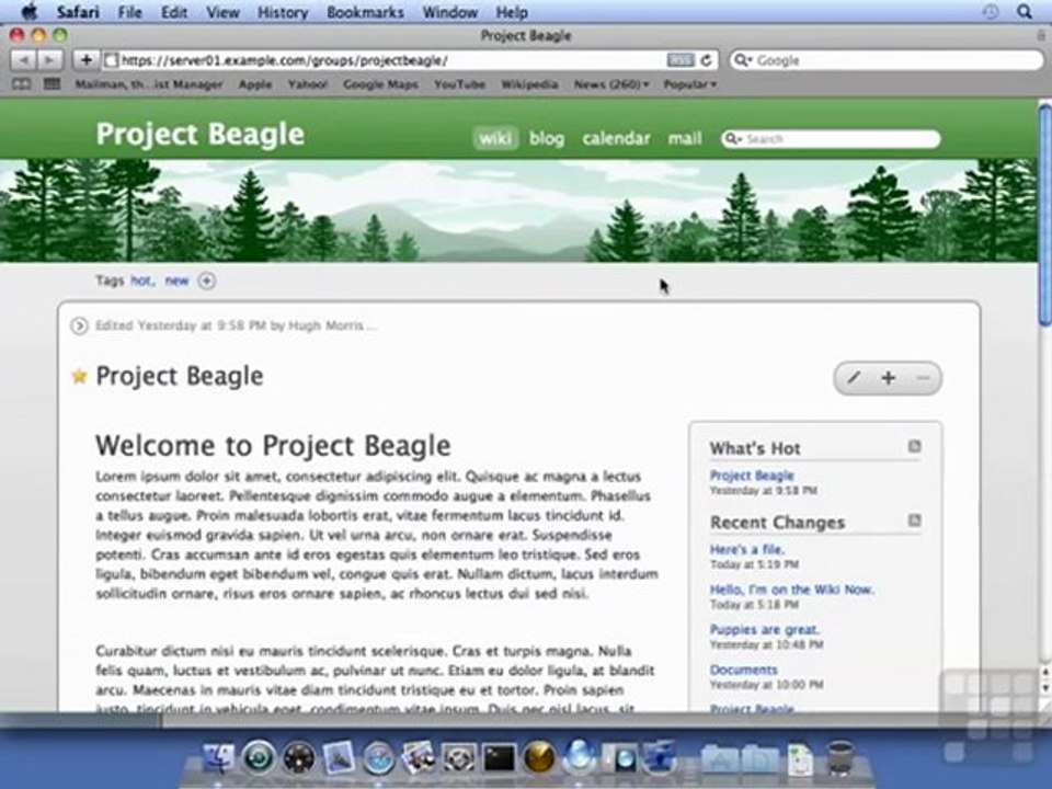 Mail Web Service - Wiki Mail Groups - 10.6 Server Tutorial