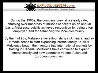 Melaleuca Inc.- Melaleuca: The Wellness Company