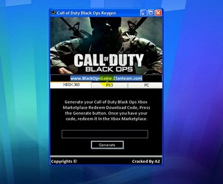 Call of Duty Black Ops Keygen For PS3 xbox 360 and Crack