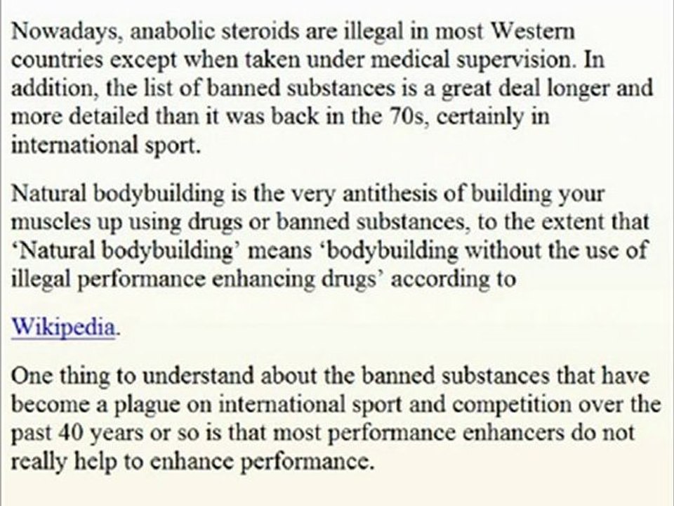 Bodybuilding and Steroids