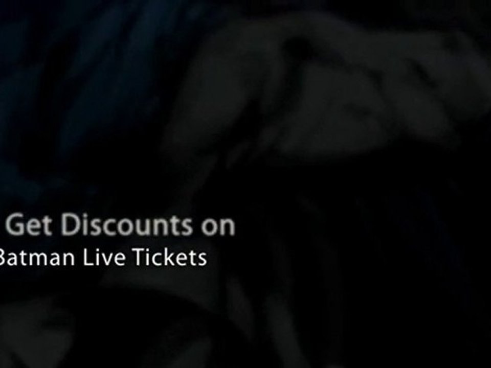 Batman Live Tickets North American Tour