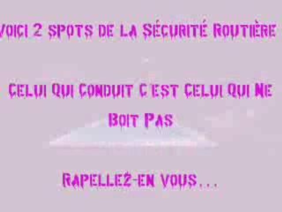 Petits Spots Sécurité Routière