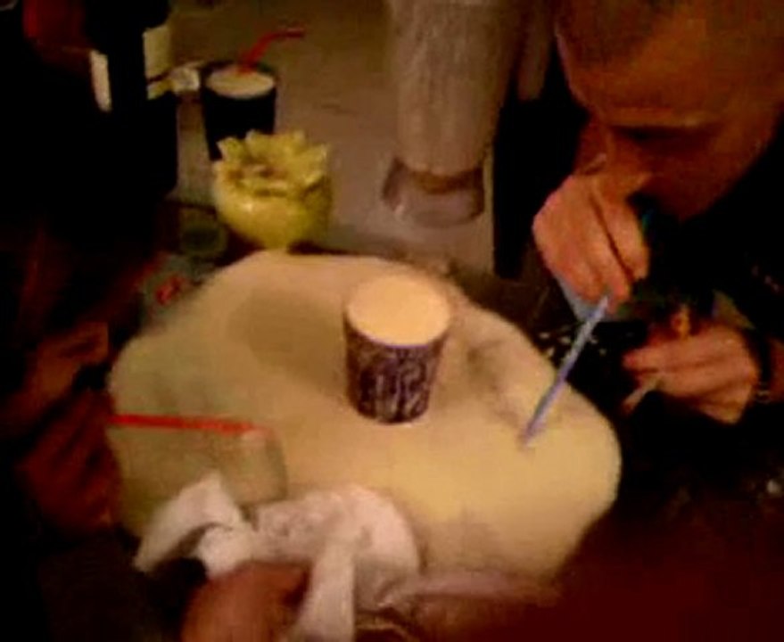 Cocktail paille table