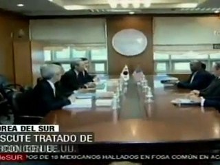 Seúl; discute tratado de libre comercio con EE.UU