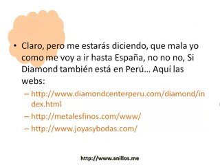 Anillos de compromiso en la web