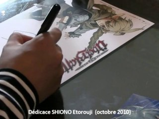 Dédicace SHIONO Etorouji (Ubel Blatt) octobre 2010