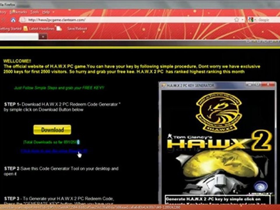 TOM CLANCY HAWX2  PC CRACKS 100% WORKING