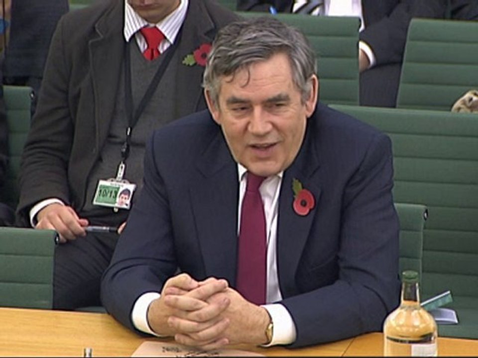 Gordon Brown denies taking swipe at Tony Blair