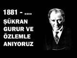 10 Kasım , Atatürk için 2 dakikalık saygı duruşu ...