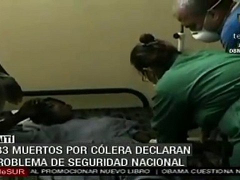 Epidemia de cólera problema de seguridad nacional en Haití