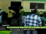 Ecuador envía 30 toneladas de ayuda humanitaria a Haití