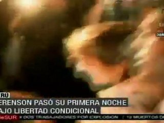 Berenson pasa primera noche bajo libertad condicional