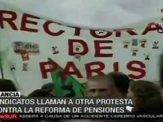 Los sindicatos franceses llamaron a un nuevo paro general