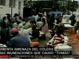 Cólera avanza tras el paso de Tomás
