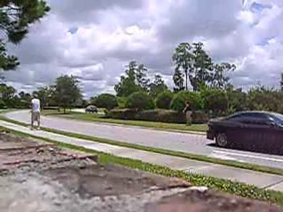Invisible rope prank