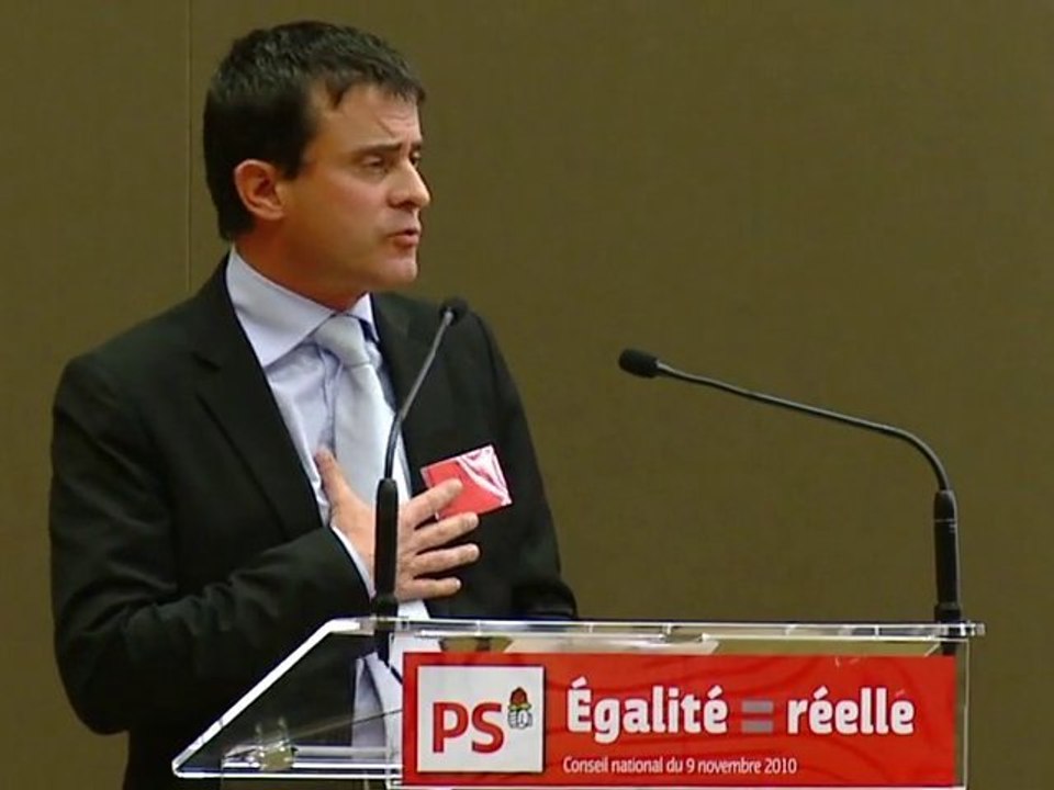 Manuel Valls au conseil national égalité réelle