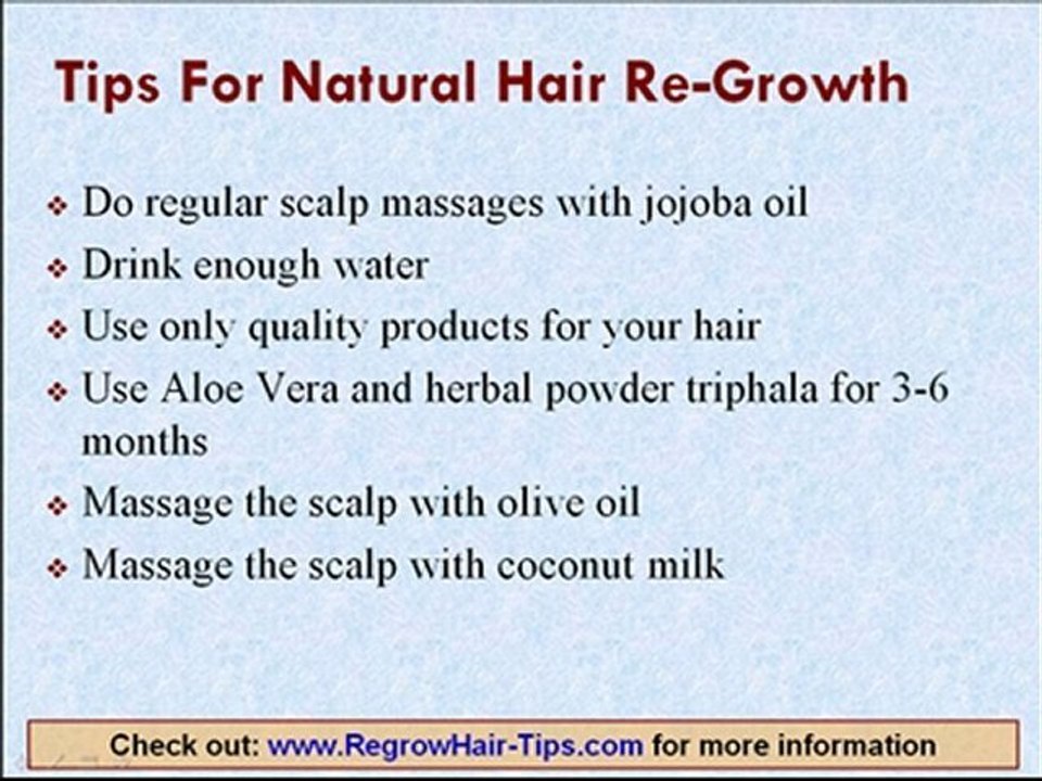 Simple Tips To Stimulate Hair Regrowth