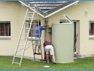 Installation d'un récupérateur d'eau de pluie