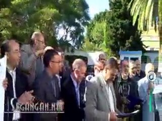 وقفة احتجاجية لمديرات ومديري المؤسسات التعليمية بإقليم الناظ