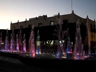 Spectacle de la fontaine de Querétaro, au Mexique