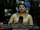 Cubanos debatirán el Proyecto de Lineamientos de la Política Económica