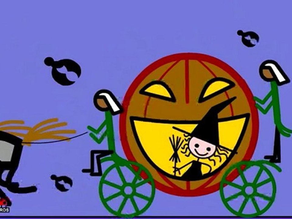 Halloween Cinderella Animation E-cards LadyBugECards.com