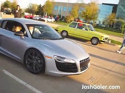 Silver Audi R8 V10 5.2 L FSI - Acceleration, Sound, Launch