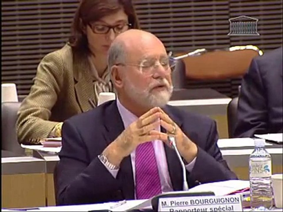 P. Bourguignon devant la commission des finances 8 nov 2010