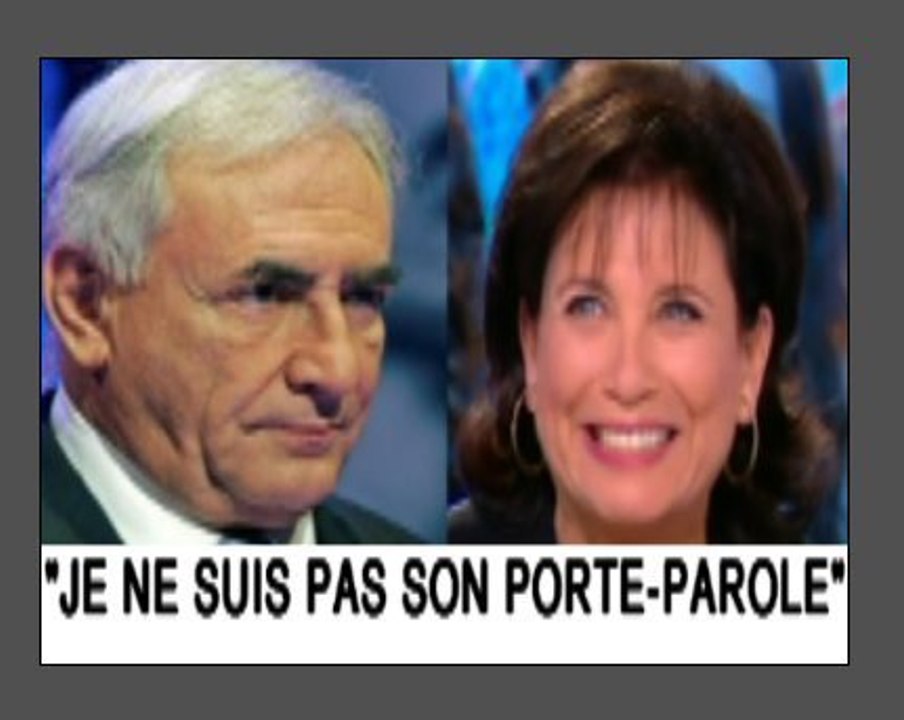 Quand Anne Sinclair ne parle pas pour DSK