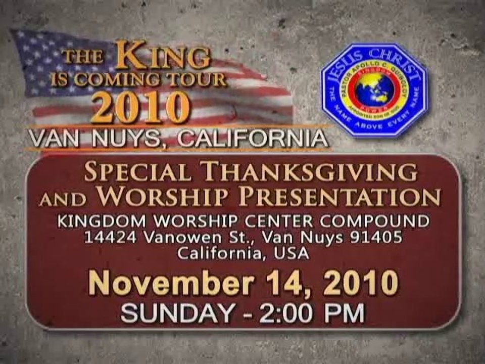 North American Tour in Los Angeles on Nov 14 w/ Pastor ACQ