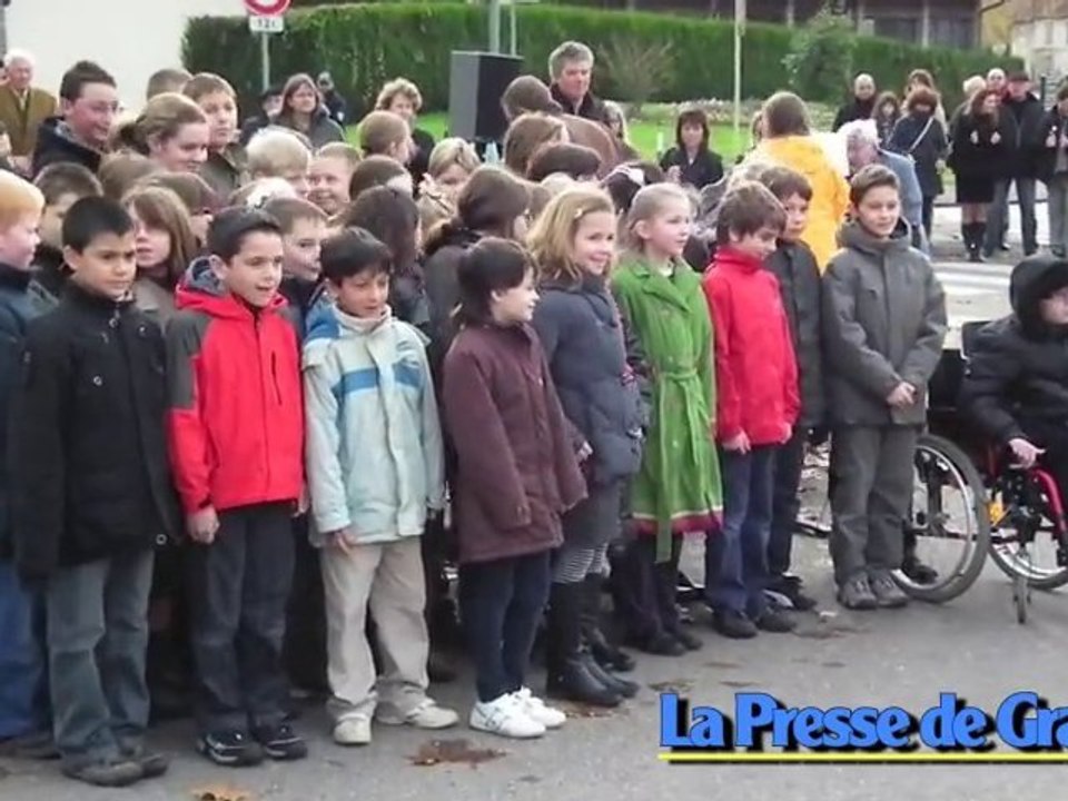 11 novembre : les enfants chantent l'Europe