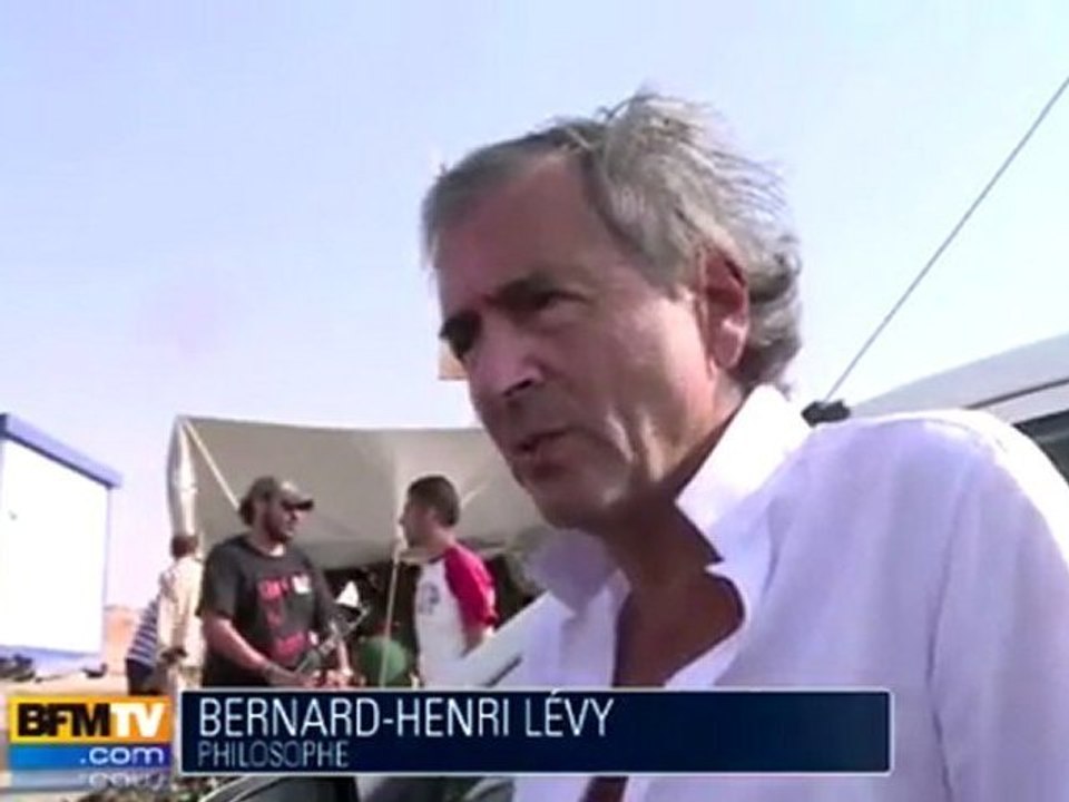 BHL en Libye pour soutenir les rebelles -  BFM TV