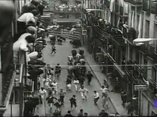 Los encierros de San Fermín, en blanco y negro