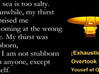 Exhaustion Overtook Me, Yousef Elqedra