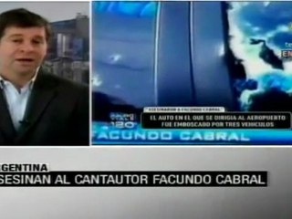 El mundo repudia el asesinato de Facundo Cabral