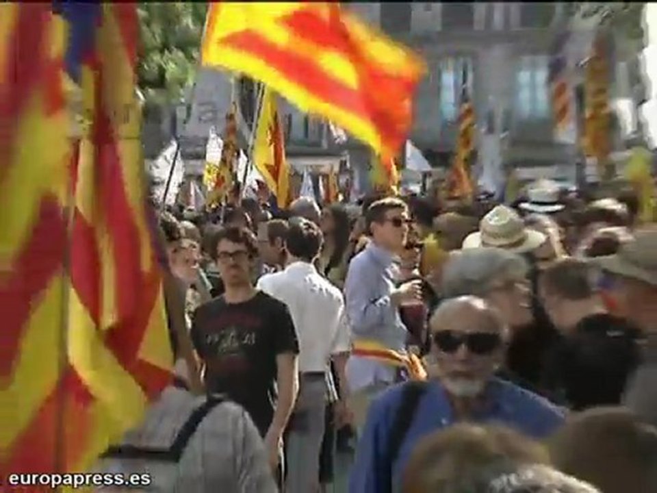 Manifestación por la autoderminación de Cataluña
